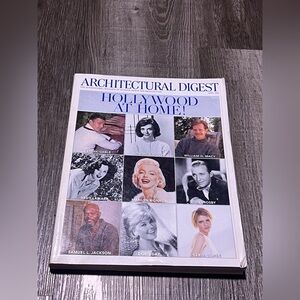 Architectural Digest Hollywood At Home Coffee Table Magazine April 2000